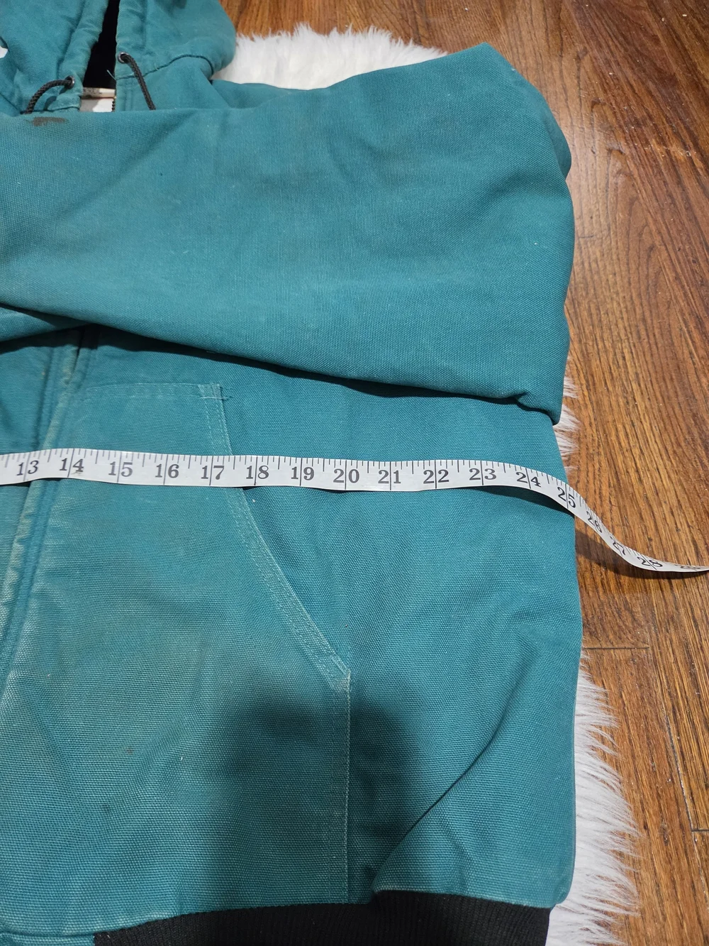 Carhartt  Men,s Aztec Work Jacket Agua Vintage 90 Full Zip Quilted